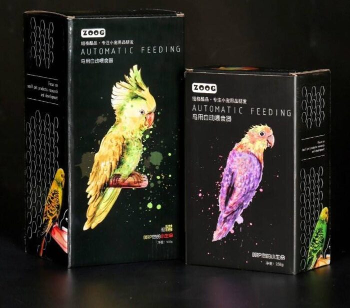 Zoog Automatic Acrylic Bird Feeder - ที่ให้อาหารนกอัตโนมัติแบบอะคลิลิค Size L (11x12.5x25.4cm)(500525)
