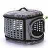 pet_carrier_bag_grey Pet Carrier Bag Collapsible - กระเป๋าพกพาสำหรับสัตว์เลี้ยงแบบพับเก็บได้ (45x38x32cm) (496355)