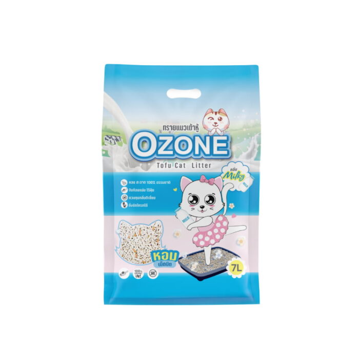 Ozone Tofu Cat Litter Milky Scent - ทรายแมวเต้าหู้กลิ่นนม Ozone Tofu Cat Litter Milky Scent - ทรายแมวเต้าหู้กลิ่นนม