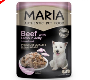 Screenshot from 2026-03-04 15-49-35 MARIA Authentic Dog Food Beef with Lamb in Jelly - อาหารสุนัขเปียก รสเนื้อวัวกับแกะในเจลลี่ 70g (474909)
