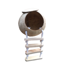 บ้านกะลาพิเศษ 6# - บันได4ชั้น มีหมวก สายห้อยโซ่