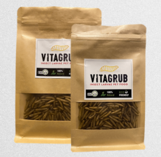VitaGrub Insect Larvae Pet Food - หนอนแมลงโปรตีนอบแห้ง