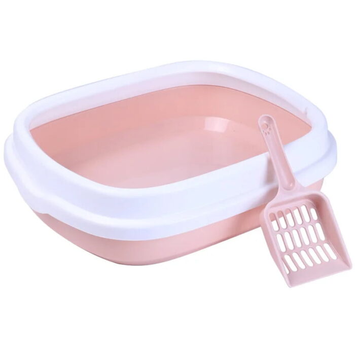 m-Cat-Litter-Box Cat Litter Box Toilet - กระบะทรายแมวพร้อมที่ตัก Size L (48x40x13.5cm) (502546)