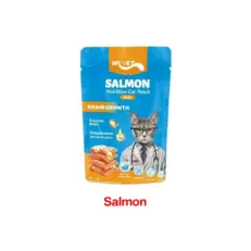 Mr.Vet Cat Food Pouch Salmon Brain Growth - อาหารแมวเปียก รสแซลมอน บำรุงสมอง 70g (428561)