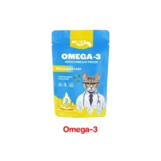Mr.Vet Cat Food Pouch Omega-3 Skin & Hair Care - อาหารแมวเปียก สูตรโอเมก้า 3 ดูแลผิวและเส้นผม 70g (521591)