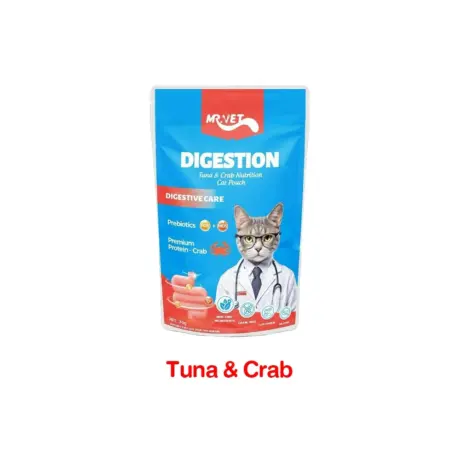 พบคำแนะนำในการเลือกกรงนกที่สมบูรณ์แบบ 9 Mr.Vet Cat Food Pouch Digestion Digestive Care - อาหารแมวเปียก รสทูน่าผสมปู บำรุงสมอง 70g (315854)
