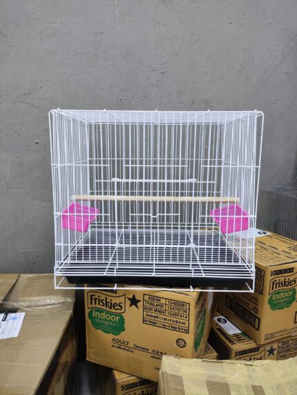 PHC Bird Cage - กรงนกพร้อมที่ให้อาหาร ขนาด 44.5x34x40.5cm PHC Bird Cage - กรงนกพร้อมที่ให้อาหาร ขนาด 44.5x34x40.5cm