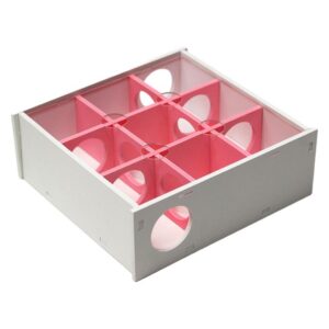 2 Hamster Toy Maze Box - ของเล่นสำหรับหนูแฮมสเตอร์ กล่องเขาวงกต (20x21x7.5cm) (521694)