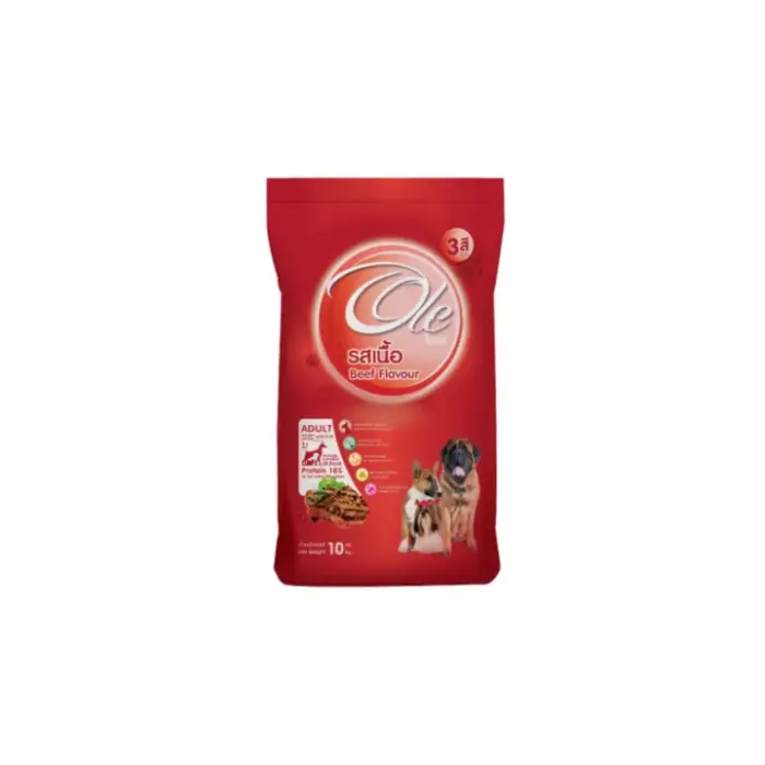 Ole Dog Food Beef Flavour 3color - อาหารเม็ดสุนัขกระสอบ สูตรเนื่อวัว เม็ด3สี 10kg Ole Dog Food Beef Flavour 3color - อาหารเม็ดสุนัขกระสอบ สูตรเนื่อวัว เม็ด3สี 10kg
