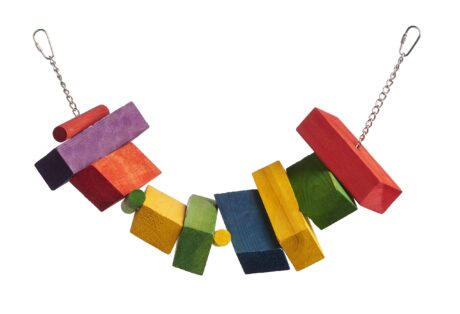 SOOS Bird Toys - ของเล่นนก บล็อคไม้หลากสี (513939)