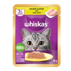 Whiskas Pouch Chicken - อาหารแมวเปียกรสไก่ 80g