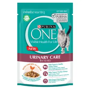 Purina One Urinary Care 1+ Years - อาหารแมวเปียก เสริมการทำงานของไตและทางเดินปัสสาวะ 85g Purina One Urinary Care 1+ Years - อาหารแมวเปียก เสริมการทำงานของไตและทางเดินปัสสาวะ 85g