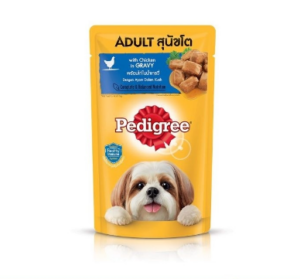 Pedigree Pouch Chicken Flavour in Gravy - อาหารเปียกสุนัข รสเนื้อไก่ในน้ำเกรวี่ 130g Pedigree Pouch Chicken Flavour in Gravy - อาหารเปียกสุนัข รสเนื้อไก่ในน้ำเกรวี่ 130g