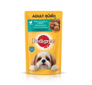 Pedigree Pouch Chicken and Liver Flavour in Gravy - อาหารเปียกสุนัข รสเนื้อไก่และตับในน้ำเกรวี่ 130g Pedigree Pouch Chicken and Liver Flavour in Gravy - อาหารเปียกสุนัข รสเนื้อไก่และตับในน้ำเกรวี่ 130g