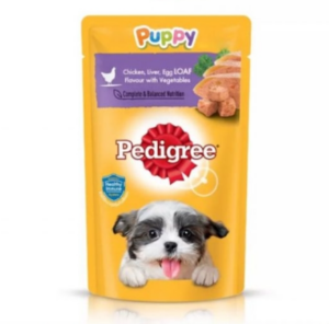 Pedigree Pouch Chicken, Liver and Egg Flavour with Vegetables - อาหารเปียกลูกสุนัข รสเนื้อไก่, ตับและไข่พร้อมผัก 130g Pedigree Pouch Chicken, Liver and Egg Flavour with Vegetables - อาหารเปียกลูกสุนัข รสเนื้อไก่, ตับและไข่พร้อมผัก 130g