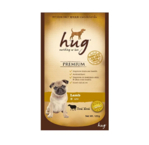 HUG Dog Food Pouch Lamb - อาหารเปียกสุนัข เกรดพรี่เมี่ยม สูตรแกะ 120g HUG Dog Food Pouch Lamb - อาหารเปียกสุนัข เกรดพรี่เมี่ยม สูตรแกะ 120g