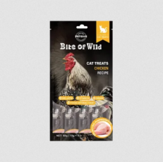 Bite of Wild Cat Treats Chicken Holistic - ขนมแมวเลีย สูตรอกไก่ เกรดโฮลิสติก 60g (1ซอง/4ชิ้น)