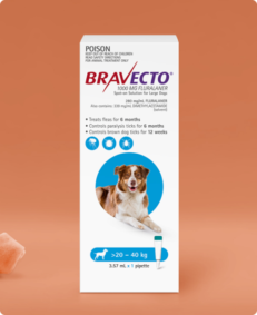 Bravecto Plus Spot-On For Dog Fluralaner 280mg 20-40kg