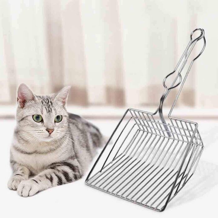 Pet Sand Scoop Stainless - ที่ตักทรายสัตว์เลี้ยง แบบสแตนเลส (522458)