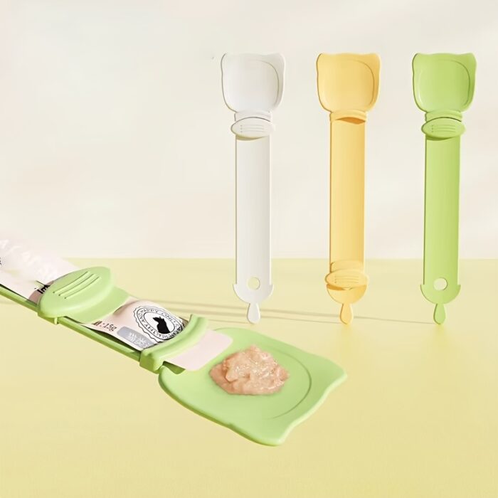 snack_feeder Cat Feeding Spoon - ช้อนสำหรับบีบป้อนขนมแมวเลีย (522466)