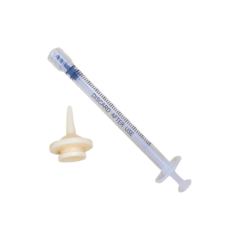 Syringe + Pet Nipple - จุกป้อนนมพร้อมหลอดฉีดสำหรับสัตว์เลี้ยง 1ml (512482)