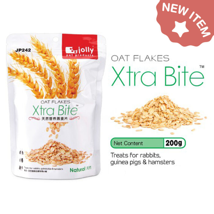 ข้าวโอ๊ต 512150 Jolly Xtra Bite Oat Flake JP242 - ข้าวโอ๊ต สำหรับนก สัตว์ฟันแทะ หนู แฮมสเตอร์ 200g