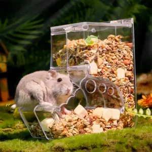 Juiluna-Hamster Zoog Automatic Hamster Food Feeder 400ml - ที่ให้อาหารอัตโนมัติสำหรับหนูแมสเตอร์ 400มล. (532813)