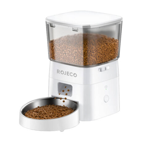 ROJECTO WiFi Automatic Pet Feeder 2L - เครื่องให้อาหารอัตโนมัติสำหรับสัตว์เลี้ยงแบบสั่งการผ่านแอป รองรับสัญญาณ WiFi 2L (527075)