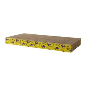 cardboard Cat Scratcher Cardboard - ของเล่นแมว กระดาษที่ลับเล็บแมวแบบสี่เหลี่ยมผืนผ้า (44x21cm) (526181)
