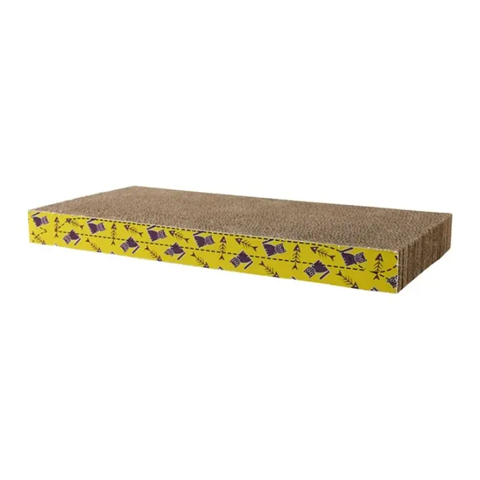 cardboard Cat Scratcher Cardboard - ของเล่นแมว กระดาษที่ลับเล็บแมวแบบสี่เหลี่ยมผืนผ้า (44x21cm) (526181)