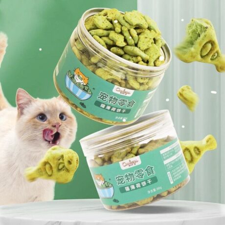 Pet Snack Mint Biscuit 80g - ขนมคุกกี้ผสมหญ้ามิ้นต์ สำหรับสัตว์เลี้ยง 80ก. (523245)
