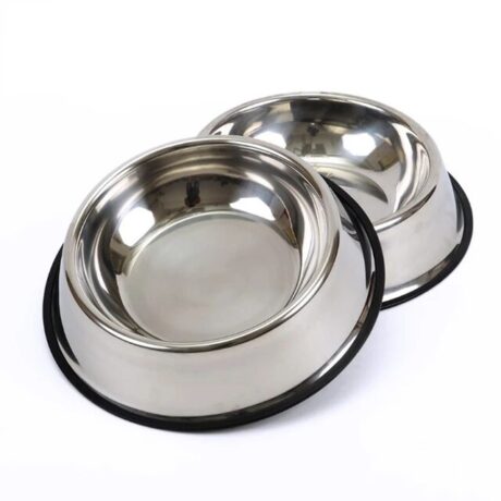 Pet Bowl Stainless XL - ชามใส่อาหารสำหรับสัตว์เลี้ยง รุ่นสแตนเลส ขนาดจัมโบ้ (22x29.5cm) (529044)