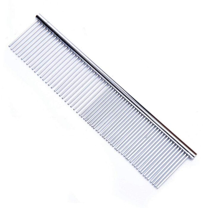 pet_comb Pet Steel Comb L - หวีสแตนเลสสำหรับสัตว์เลี้ยงซี่ใหญ่ (5x19cm) (527053)