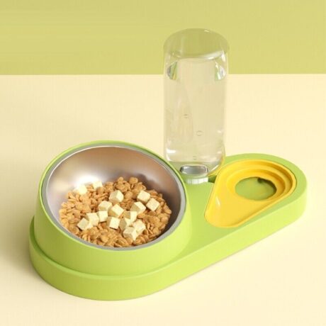 Automatic Pet Feeder Food & Water -ที่ให้อาหารและน้ำอัตโนมัติสำหรับสัตว์เลี้ยง (31x23x14cm) (524566)