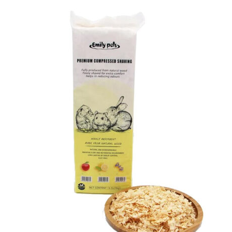 SOOS Emily Pets Premium Compressed Shaving - ขี้เลื่อยอัดแท่งเกรดพรีเมี่ยม กลิ่นอัญชัน 1kg (525708)