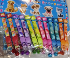 Pets Collar - ปลอกคอลายเกล็ดปลา 3/8  (496735)