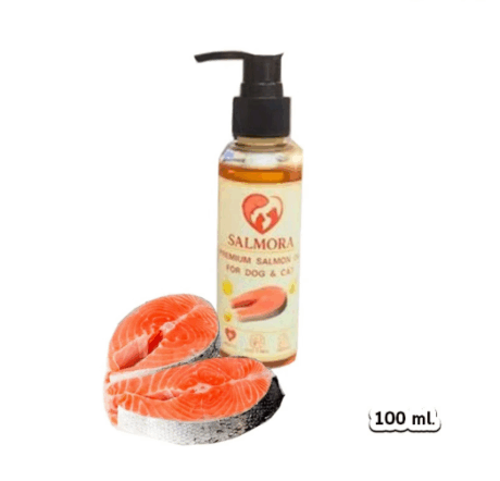 Salmora Salmon Oil for Dog & Cat - น้ำมันปลาแซลมอน สูตรเข้มข้นสำหรับสัตว์เลี้ยง บำรุงขน 100g