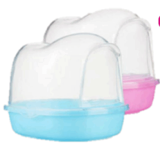 Carno Hamster Bathroom RJ193 - ห้องน้ำแฮมสเตอร์ (13x10x10cm ทางเข้า 5x6cm)