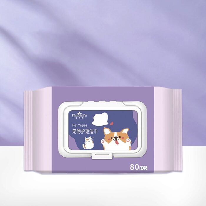boqi_pet_wipe Boqi Factory Pet Wipes 80 Sheets - ทิชชู่เปียก สูตรอ่อนโยน 80 แผ่น (541907)