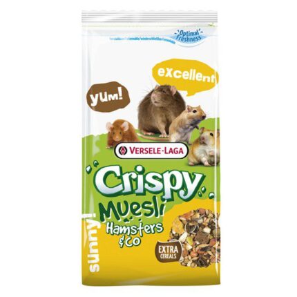Versele-Laga Crispy Muesli Hamsters and Co 400g - อาหารสำหรับหนูแฮมสเตอร์ทุกสายพันธุ์ 400 กรัม (4438)