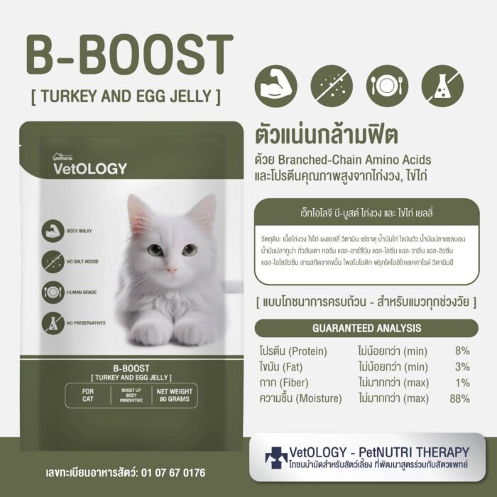 VetOLOGY B-BOOST TURKEY AND EGG JELLY 80g VetOLOGY B-BOOST TURKEY AND EGG JELLY 80g