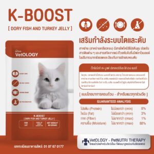 VetOLOGY K-BOOST DORY FISH AND TURKEY JELLY 80g VetOLOGY K-BOOST DORY FISH AND TURKEY JELLY 80g