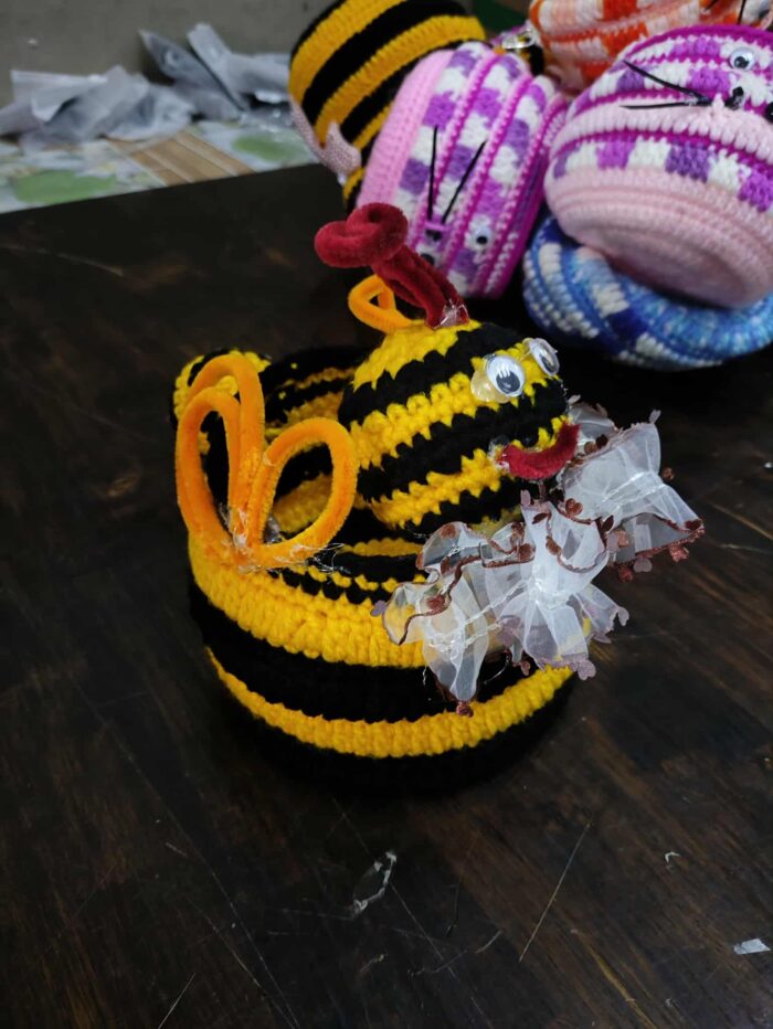 Patcharin Crochet Basket Cradle - เปลถักโครเชต์แบบถ้วย ทรงผึ้ง (551577)