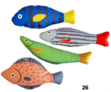 SOOS Sariya Pet Toy Catnip Clownfish Doll - ปลาแคทนิป ลายปลาการ์ตูน (504601)