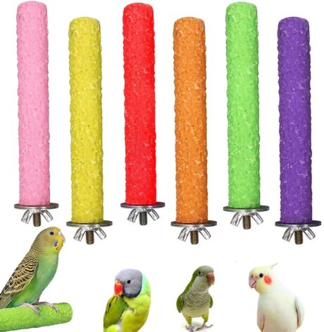 Bird Toy Colorful Perch 30 cm - ของเล่นนก คอนไม้ลับเล็บหลากสี ขนาด 30 เซนติเมตร (556337)