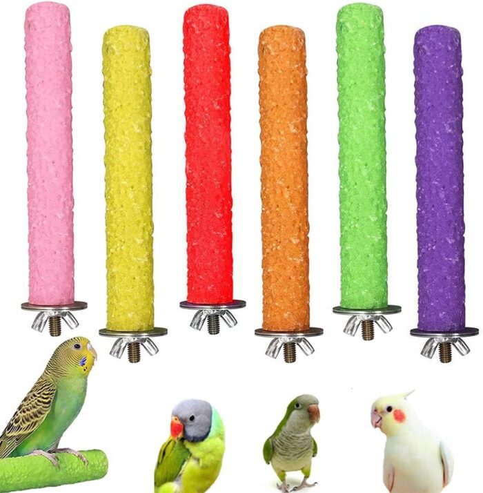 Bird Toy Colorful Perch 20 cm - ของเล่นนก คอนไม้ลับเล็บหลากสี ขนาด 20 เซนติเมตร (556334)