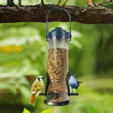 Outdoor Hanging Bird Feeder - ที่ให้อาหารสำหรับนก แบบแขวนกลางแจ้ง (7.5x29xcm) (549862)