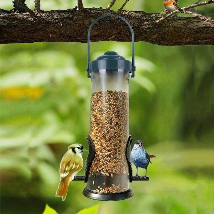outdoor_bird_feeder Outdoor Hanging Bird Feeder - ที่ให้อาหารสำหรับนก แบบแขวนกลางแจ้ง (7.5x29xcm) (549862)