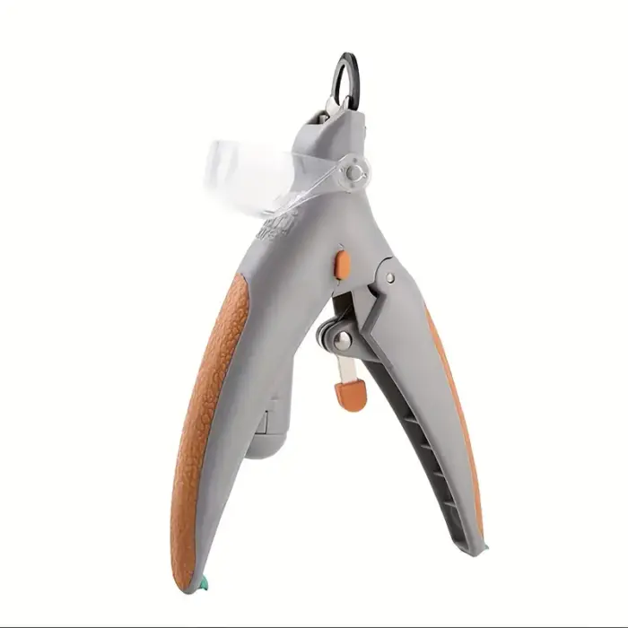 1pc Pet Nail Clipper With LED Light Pet Nail Scissor - กรรไกรตัดเล็บสัตว์เลี้ยง มีไฟLED มีพลาสติกกันกระเด็น (560112)