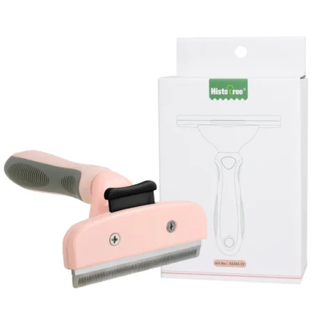 Histo Tree Pet Comb - หวีแปรงขนสัตว์เลี้ยงแบบมีปุ่มกด (15x10×6cm) (565031)
